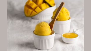 Mango Ice Cream । Mango Ice Cream Recipe । How to make Mango Ice cream at Home । Easy Mango Dessert Recipe