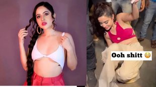 Urfi Javed Fell Down Video