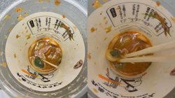 शख्स ने खाया नूडल्स, खत्म होते ही दिखा जिंदा मेंढक; वीडियो हो रहा वायरल