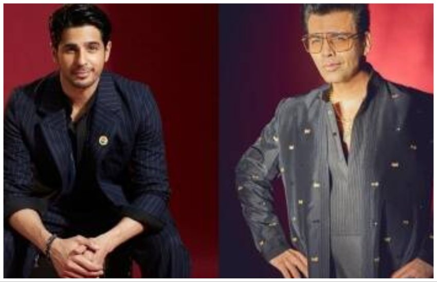 Sidharth Malhotra and karan johar