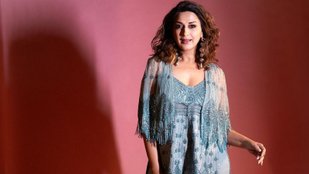 Sonali Bendre looking gorgeous in embroidered top and stylish trouser