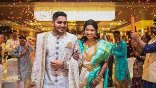 Chennai Super Kings CSK star Tushar Deshpande gets engaged to school crush Nabha Gaddamwar