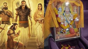 Theatre owners decorate reserved seat for Hanuman