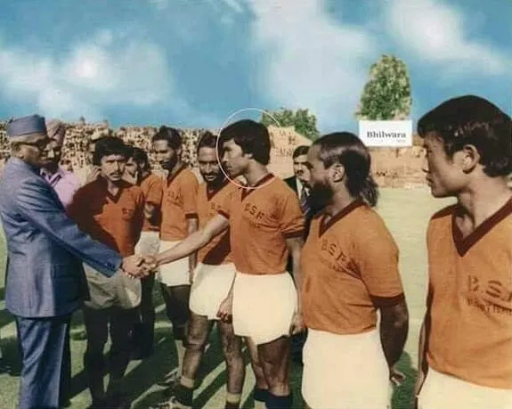 Neelam Sanjiva Reddy, Manipur CM N Biren Singh as footballer