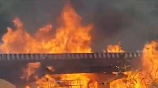 mumbai pune expressway | fire|
