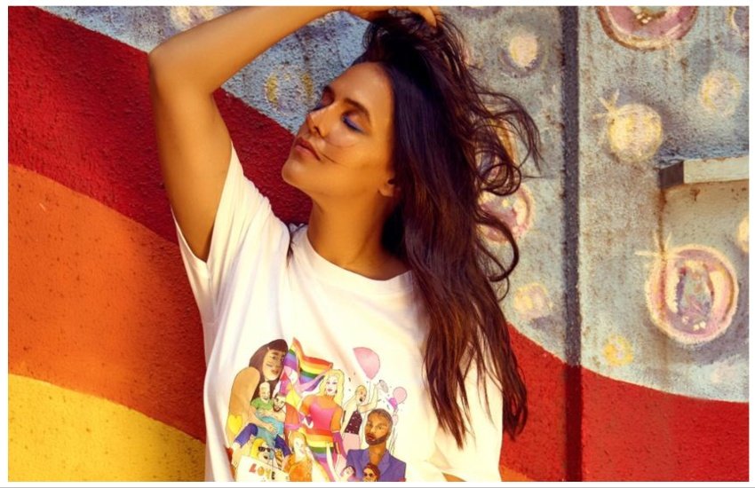 Neha Dhupia in White Tshirt