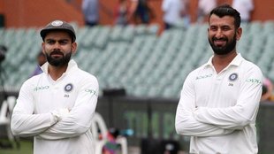 virat Kohli and cheteshwar pujara