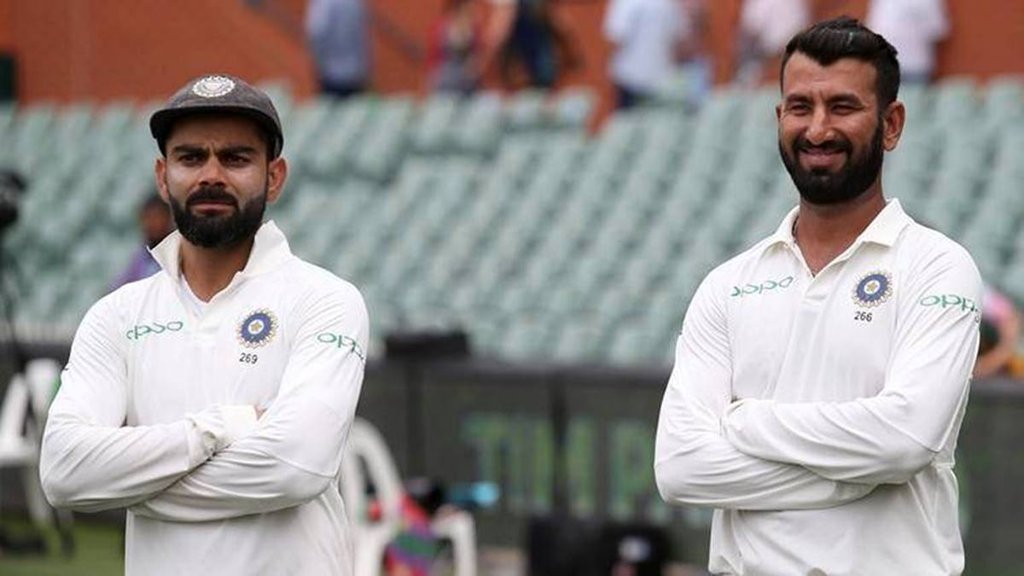 virat Kohli and cheteshwar pujara