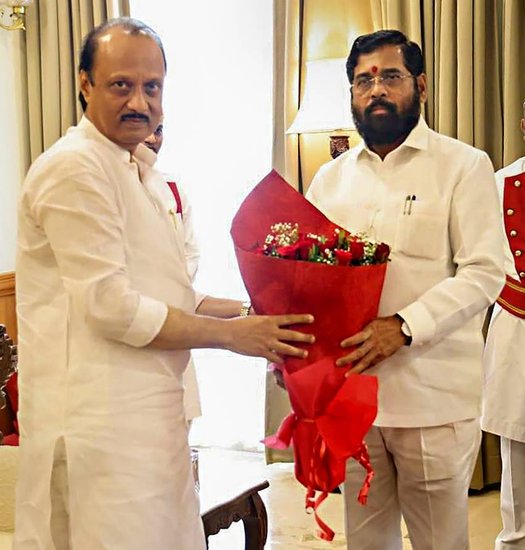 Ajit pawar and Eknath Shinde