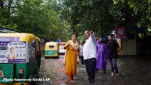 Atishi II delhi Rains II News