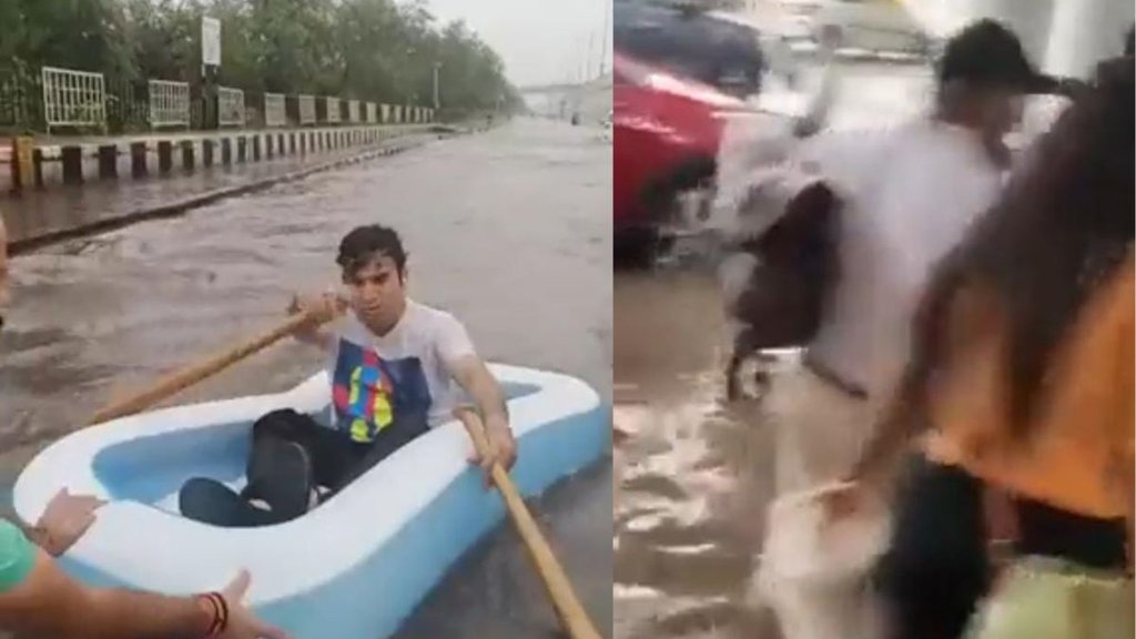 DELHI RAINS | SOCIAL MEDIA | VIRAL VIDEO