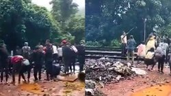 गोवा: वाटर फॉल के मजे लेने जा रहे थे पर्यटक, कान पकड़ उठक-बैठक करते दिखे, वीडियो वायरल