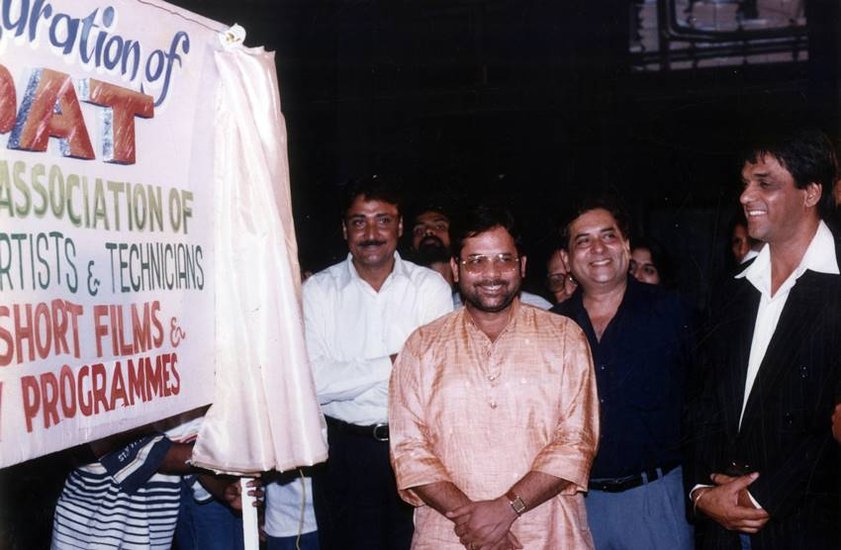 Mukhtar Abbas Naqvi with jackie Shroff and Mukesh Khanna