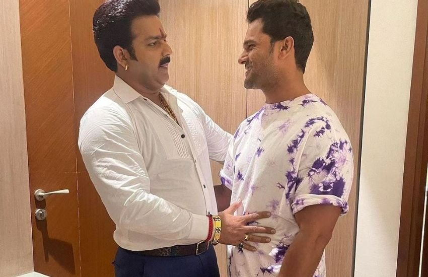 Pawan Singh-Khesari Lal Yadav Cute Bonding