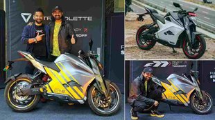 Rannvijay Singha Electric Sports Bike । Rannvijay Singha Ultraviolette F77 । Rannvijay Singha Ultraviolette F77 Limited Edition