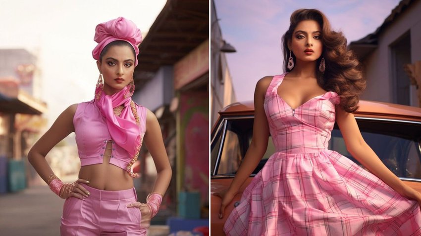 Rekha Barbie Doll Look Viral