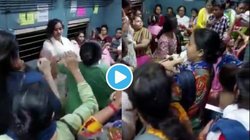 कोलकाता लोकल ट्रेन में महिलाओं के बीच हुई मारपीट, जमकर चले जूते-चप्पल; वीडियो वायरल