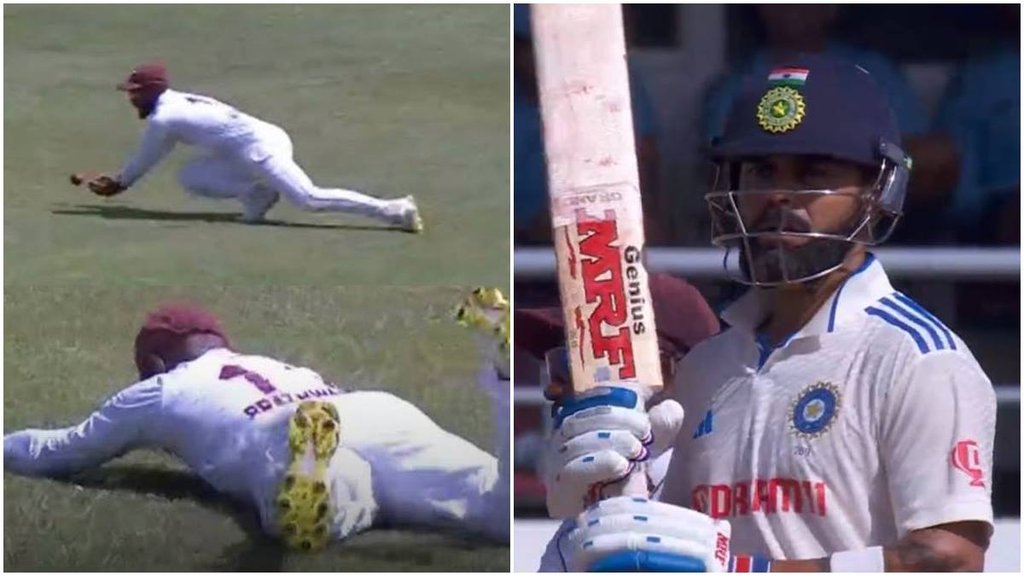 Virat Kohli catch Dropped