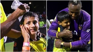 andre russell meet with child