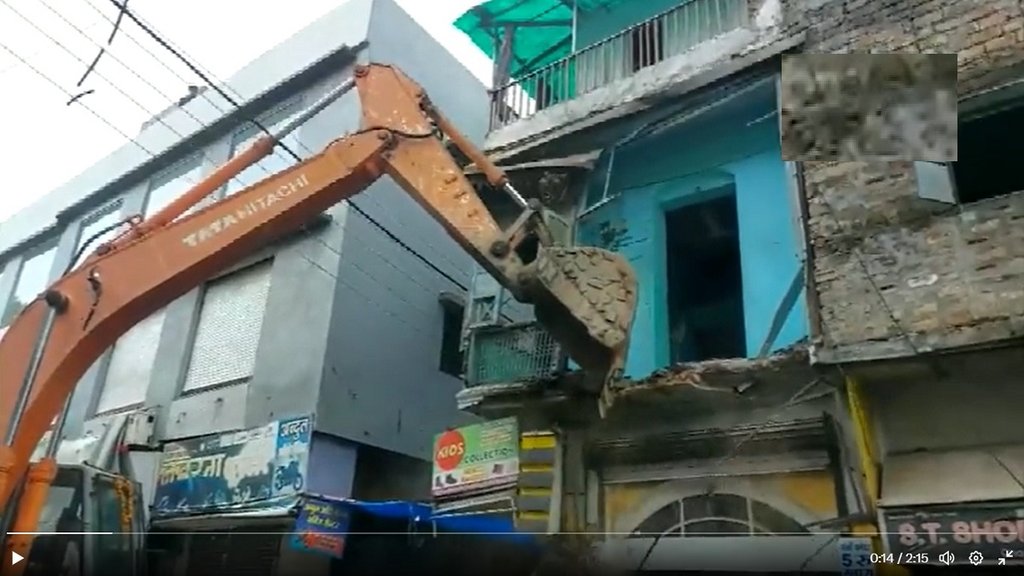 bulldozer demolished ujjain