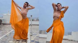 साड़ी पहनकर टिप-टिप बरसा पानी पर लड़के ने किया कमाल का डांस, मजेदार कमेंट्स कर रहे लोग