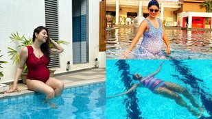these actresses flaunt baby bump in swimsuit during pregnancy