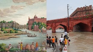 Yamuna used to flow right behind red fort