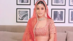 Shehnaaz Gill Delights Fans with Stunning Bridal Look