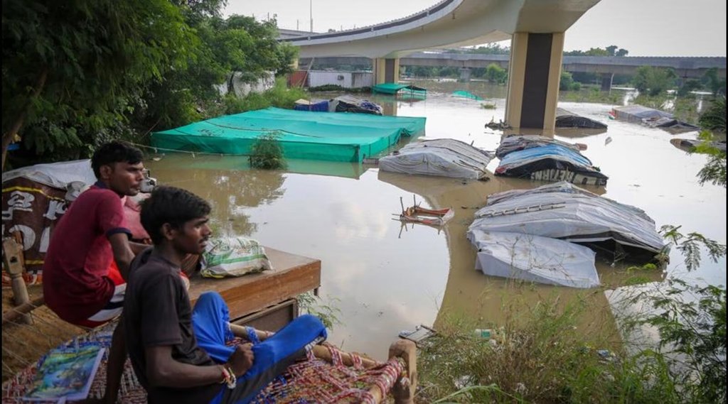 Delhi floods | yamuna Khadar, delhi yamuna water