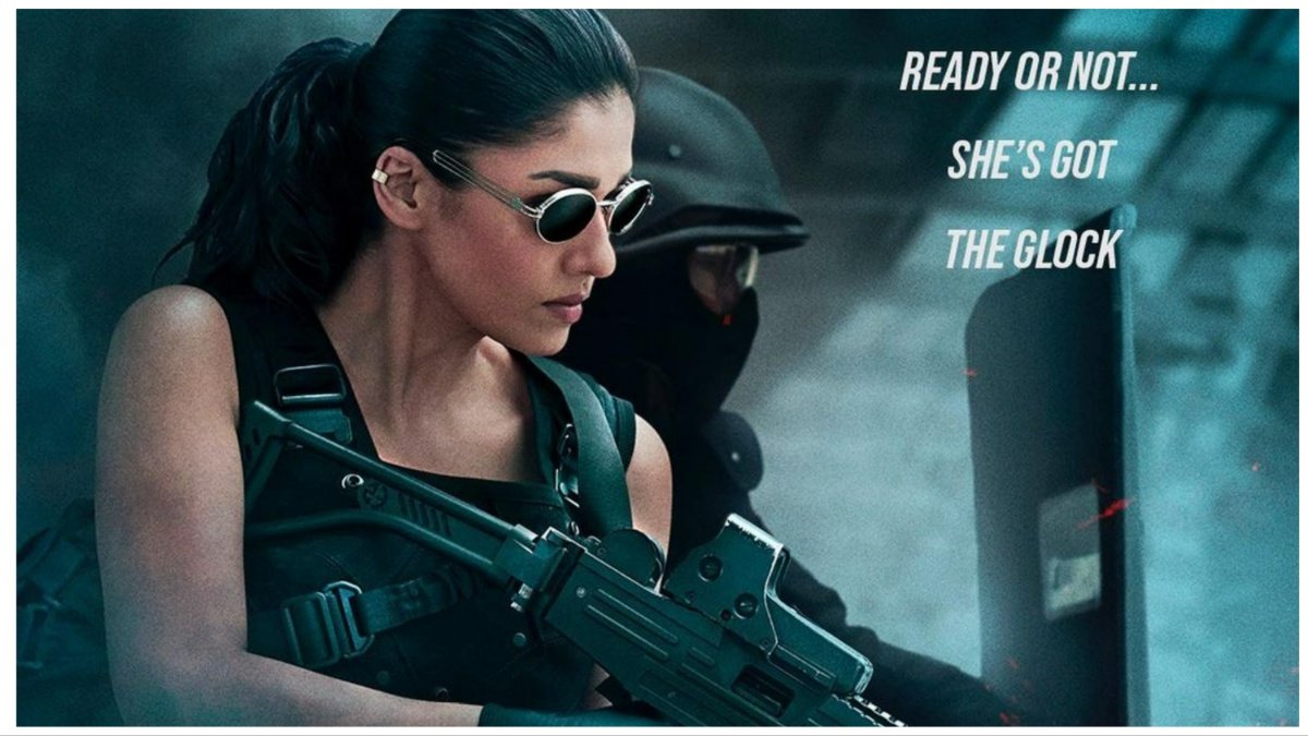 jawan poster nayanthara|nayanthara| shah rukh khan