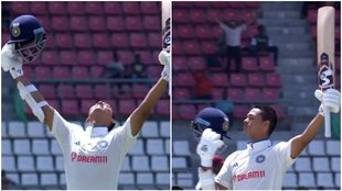 yashasvi jaiswal century in Test Debut
