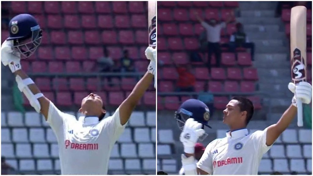 yashasvi jaiswal century in Test Debut
