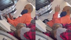 जहाज में बैठकर शख्स ने खाया ने चुपके से खाया तंबाकू, यात्री ने बना लिया वीडियो; अब हो रहा वायरल