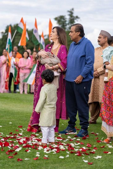 Mukesh and Nita Ambani Independence Day