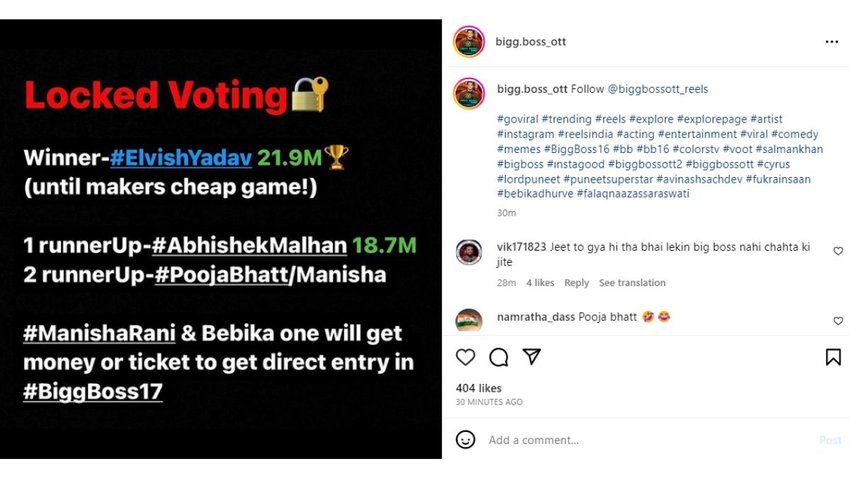Bigg Boss OTT 2 Finale Winner