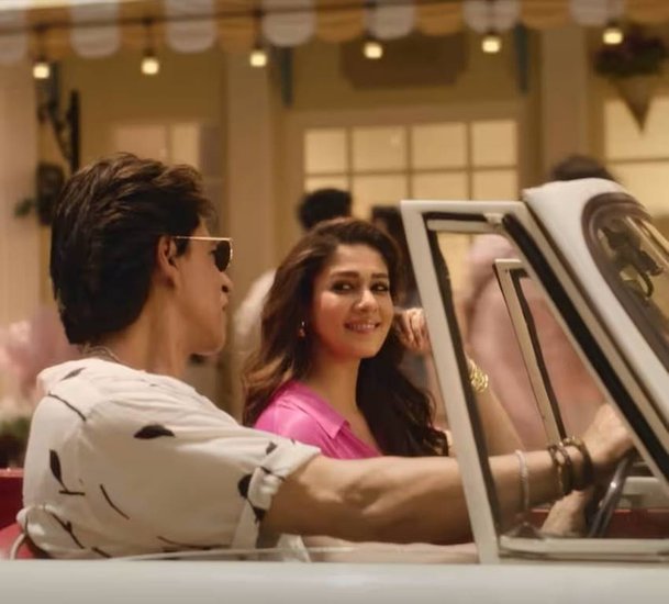 Shahrukh Khan and Nayanthara in Jawaan