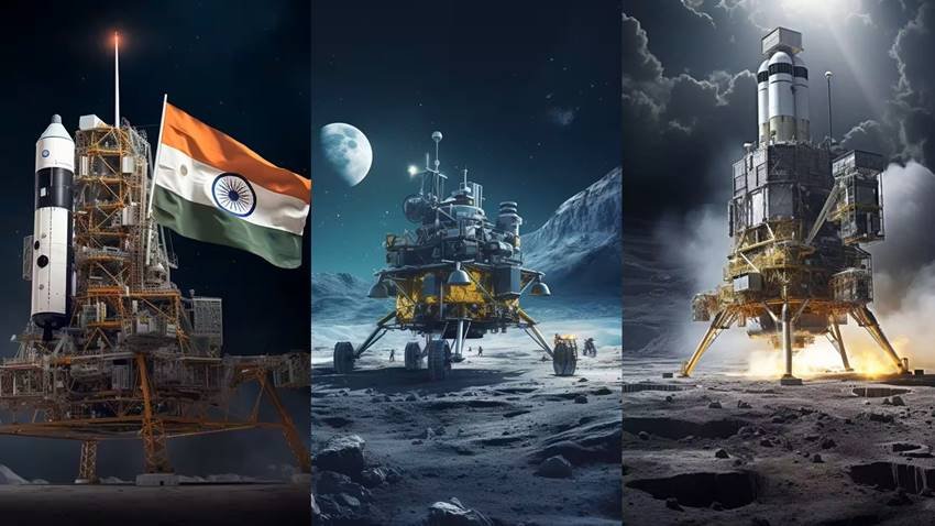 Chandrayaan 3 landing Images