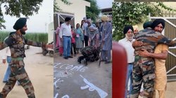 जब फौजी बेटा घर आया तो परिवार- गांव वालों ने कुछ इस अंदाज में किया स्वागत, वायरल हो गया वीडियो