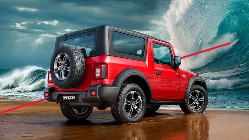 Mahindra Thar EV concept spy reports । Mahindra Thar EV concept leak reports । Mahindra Thar EV concept