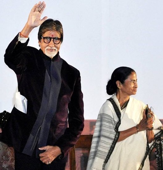Amitabh and Mamata Banerjee