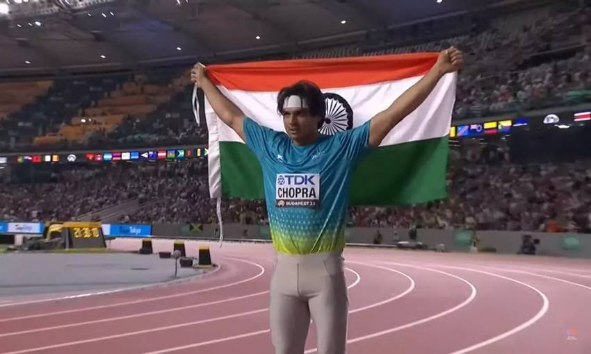Gold medalist Neeraj Chopra 