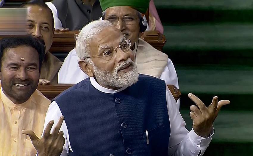 PM modi speech in parliament