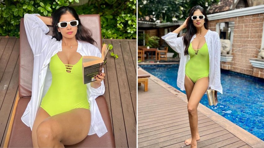 South Actress Malavika Mohanan Poses in Bikini