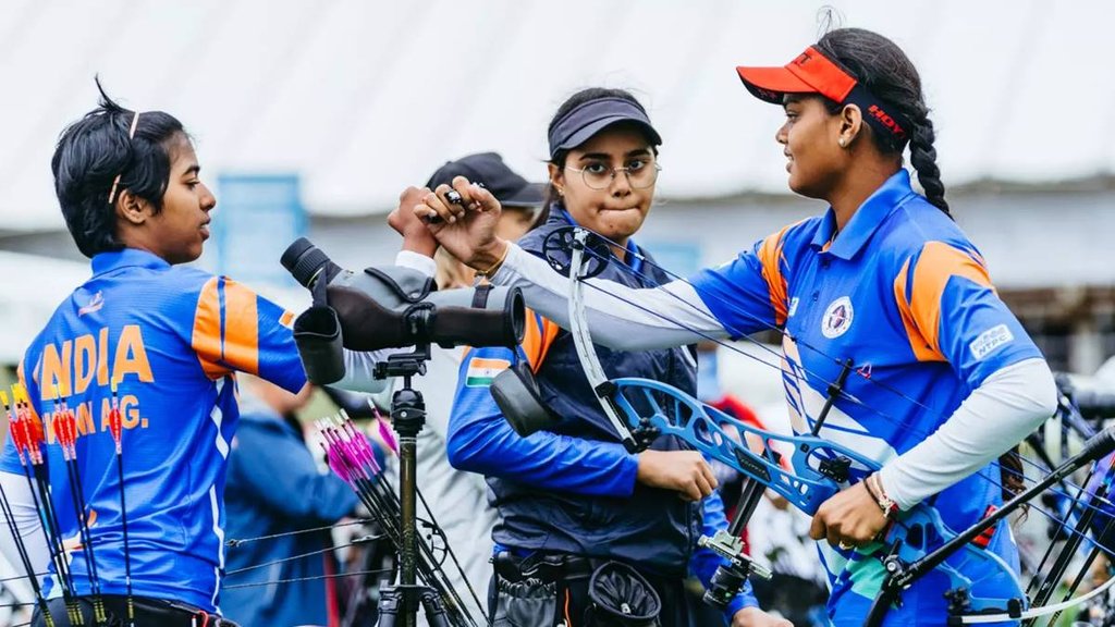 Aditi Swami | Parneet Kaur | Jyothi Surekha Vennam | India | Inida 1st Gold Medal | World Archery Championships |