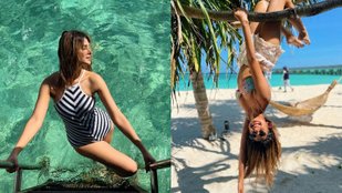 Jennifer Winget was seen having fun on the beach, enjoyed a lot in Maldives