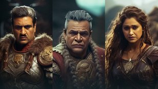 AI made Taarak Mehta Ka Ooltah Chashmah characters Viking warriors