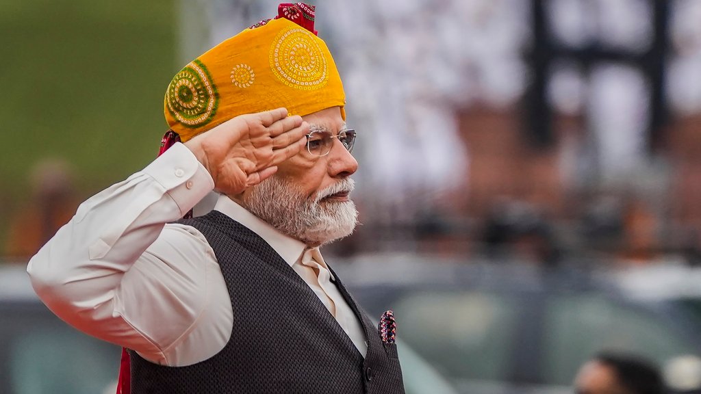 77th independence day 2023 india । PM Modi । PM Modi Pagadi