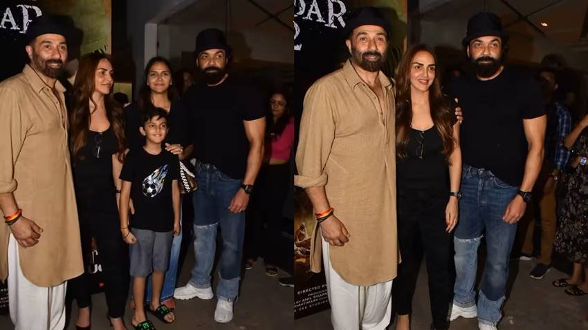 Sunny Deol with Esha Deol