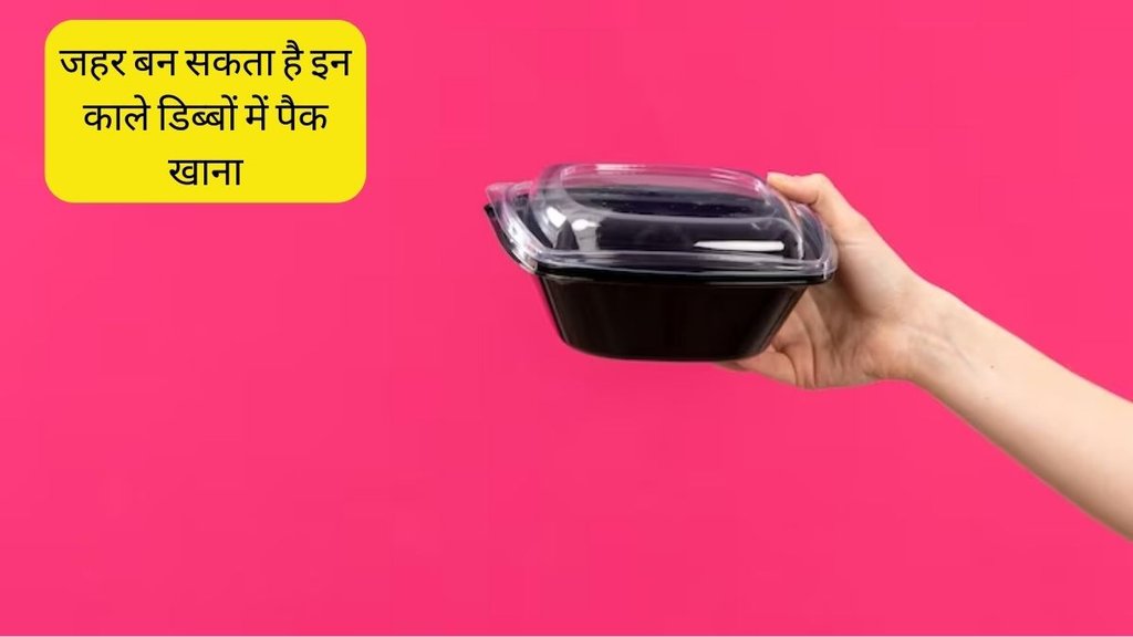 Black Plastic Box । Black Plastic Lunch Box । Black Plastic Box In Restaurant । Black Plastic Health Risk