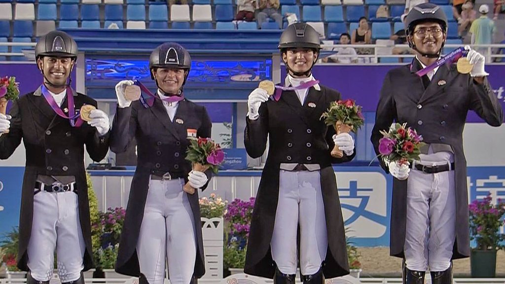 Asian Games 2023 | Asian Games | India | India Equestrian Dressage team | gold Medal For Indian Team